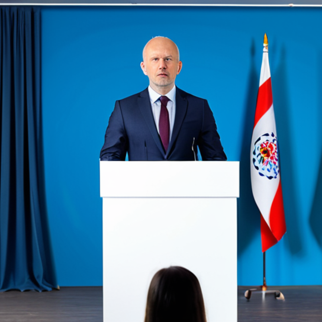 국제비즈니스 필수 협상 스킬 향상법 - একজন আত্মবিশ্বাসী ব্যবসায়ী একটি আন্তর্জাতিক সম্মেলনে বক্তৃতা দিচ্ছেন, যেখানে বিভিন্ন দেশের পতাকা দেখ...