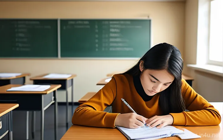 국제비즈니스 실기 시험 고득점 전략 - **Prompt:** A diverse group of three college-aged students (18-25 years old), all dressed in appropr...