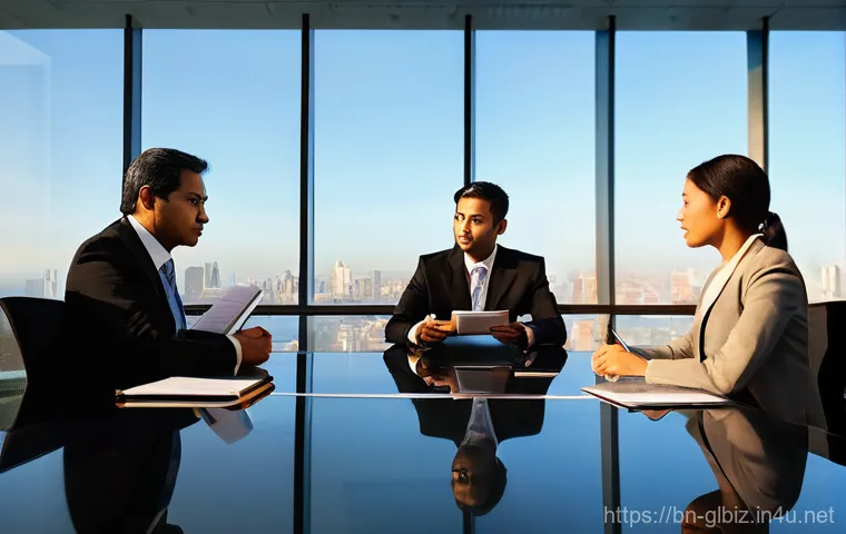 국제비즈니스 실무에서의 사례 발표 - Cultural Harmony in a Global Boardroom**
**Prompt:** "A diverse group of business professionals fro...