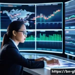 국제비즈니스 리스크 관리 전략 - **Image Prompt: Global Financial Navigator**
A highly detailed, realistic image of a diverse mal...